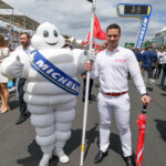 Le Mans is well known for the Dunlop bridge but arch-rivals Michelin are present in force, too.