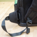 A waist strap is an optional extra though the attachments are built-in to the bag, neatly hidden away when not needed.